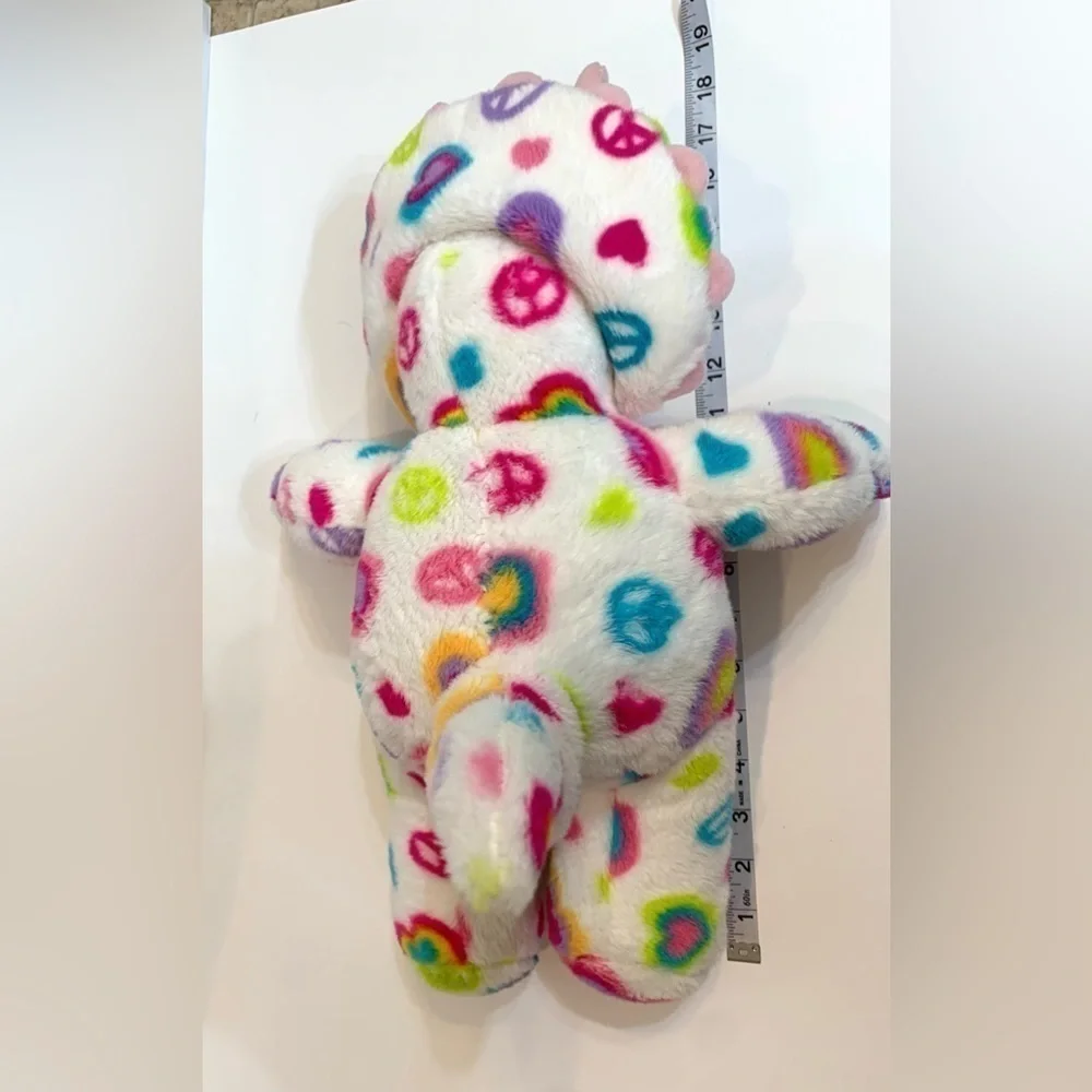 Build A Bear Triceratops Dinosaur Plush Peace Sign BAB Stuffed Animal w/ SOUND